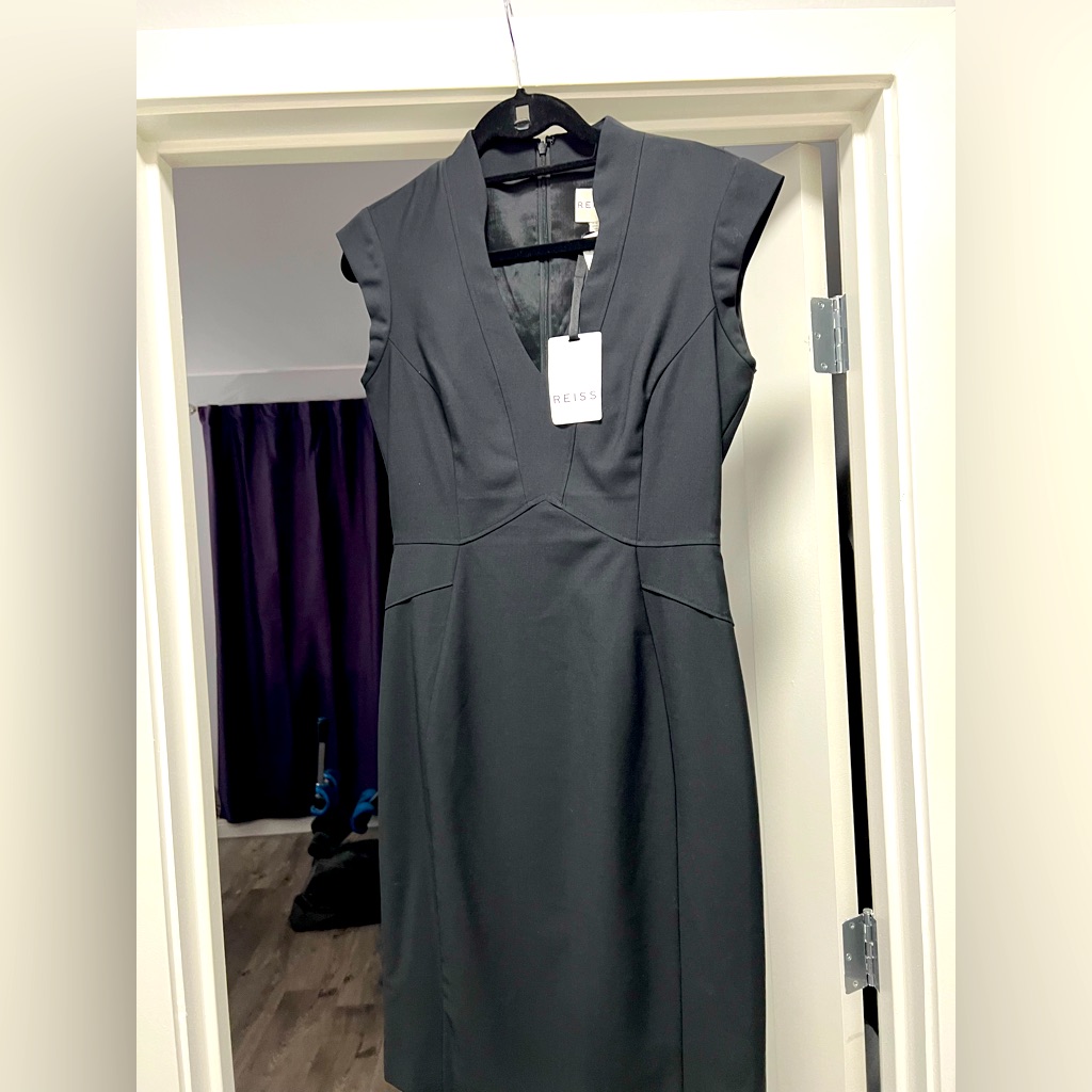 Reiss Classic Black Dress, Above Knee